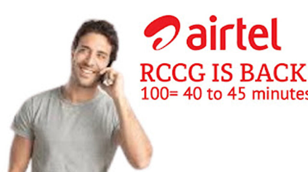 Restore Your Airtel RCCG Line 40 Minutes for 100 Naira
