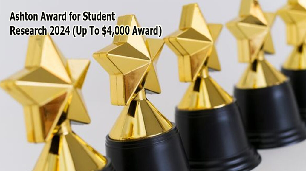 Ashton Award for Student Research 2024